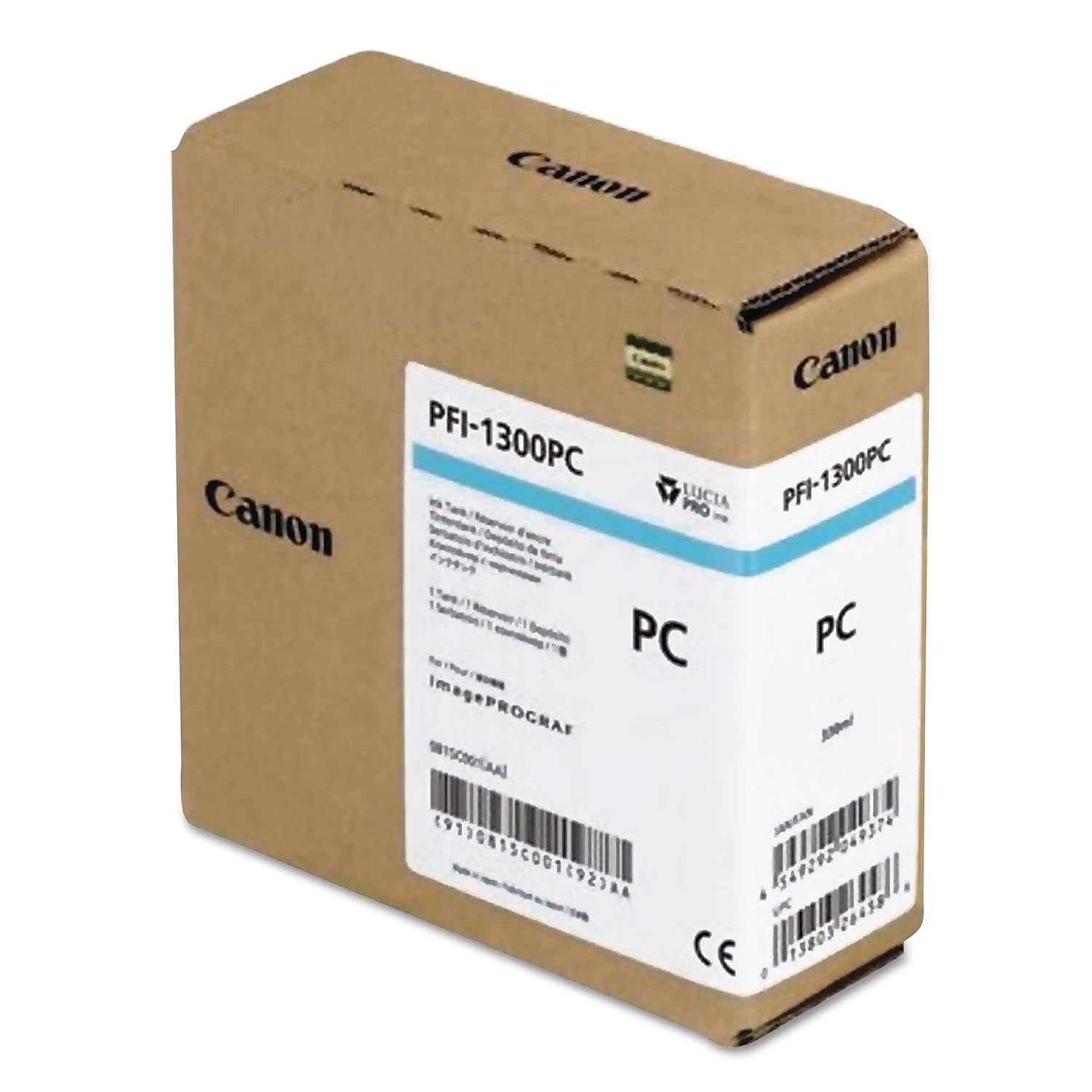 Canon 0815C001AA (PFI-1300) Ink (Photo Cyan)) in Retail Packaging