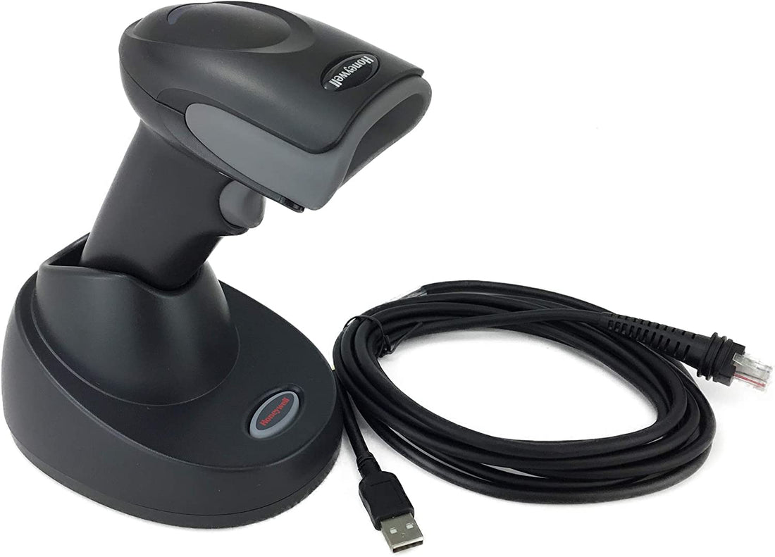 Honeywell Voyager 147x Series Cordless Handheld Bluetooth Area-Imaging Barcode Scanner Kit (2D, 1D, PDF, Postal),Including Charging and Communication Cradle Base and USB Cable,Black