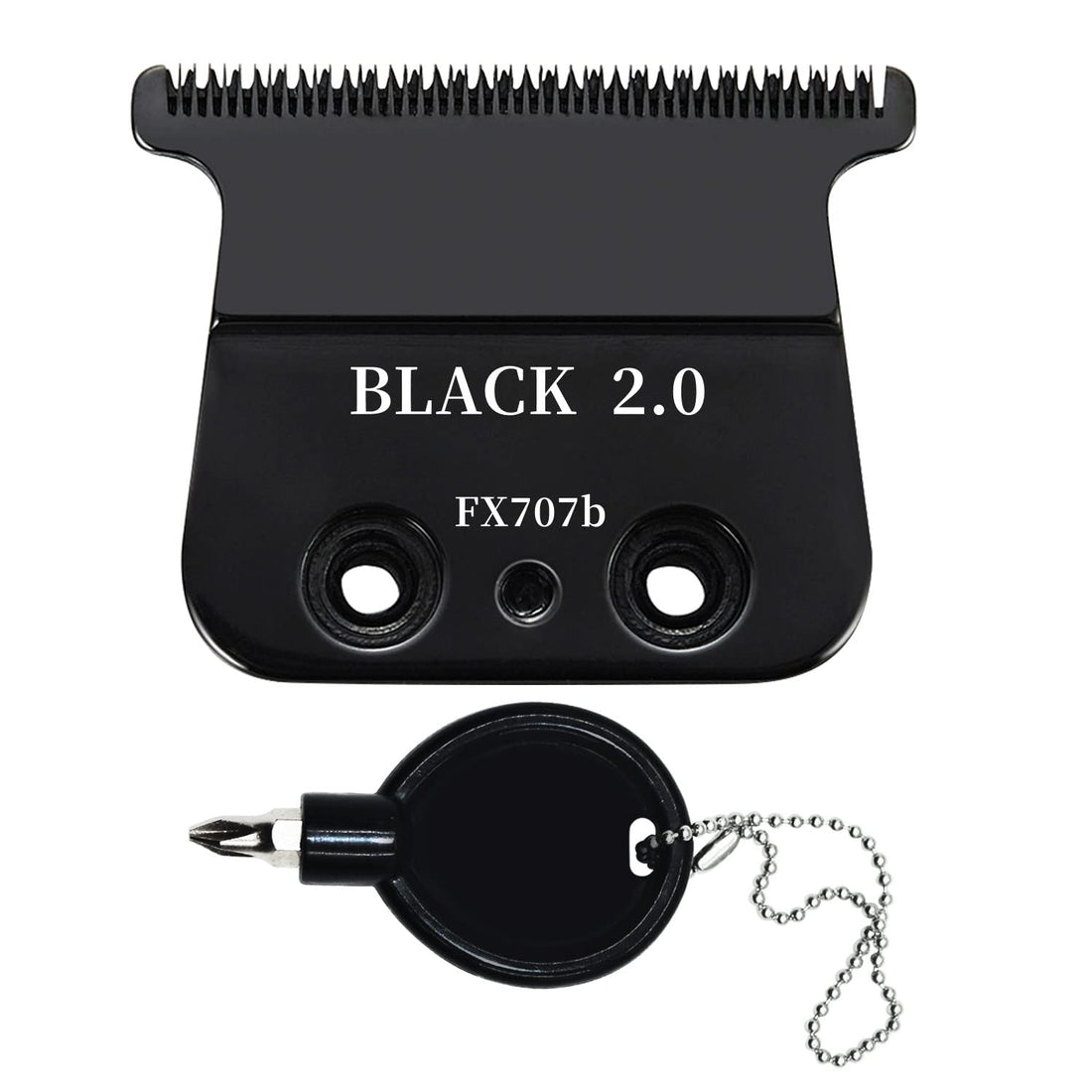 Replacement DLC Blade Compatible with BaBylissPRO FX787 Series and FX726,for Outlining Hair Trimmers FX787 and LoPROFX Trimmers FX726, Black FX707b