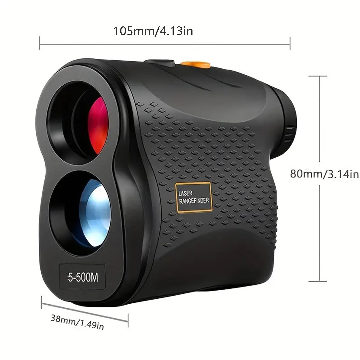 Golf Rangefinder 550Yards Laser Range Finder with Speed Test,Fog Mode,Golf Laser Rangefinder for Golfing & Hunting with Flag Lock, 6X Magnification, IP54 Waterproof (Black)