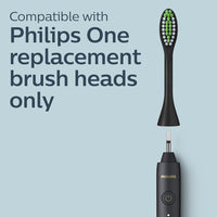 Philips One by Sonicare Rechargeable Toothbrush, Shadow Black, HY1200/06