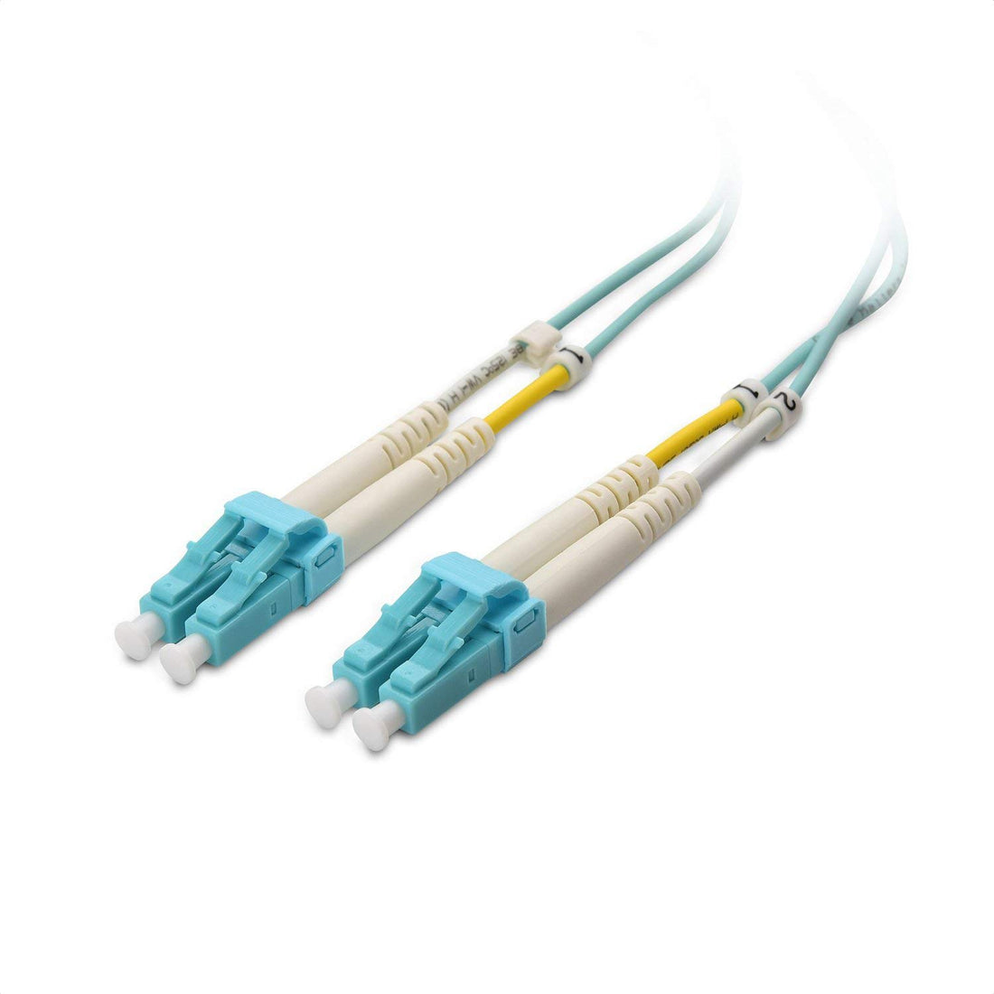 Cable Matters 10Gb 40Gb Multimode Duplex 50/125 OFNP Fiber Cable (OM4 Fiber Optic Cable/LC to LC Fiber Patch Cable) 2m