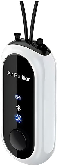 Portable Air Purifier Necklace,Personal Small Air Purifiers,100% No Static Electricity,Rechargeable Ionizer,for Bedroom,Car and Airplane,Black