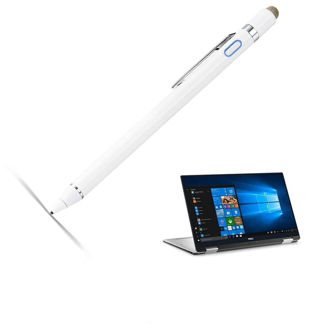 Stylus for Dell 2 in 1 Laptop Pencil, EVACH Digital Pencil with 1.5mm Ultra Fine Tip Stylus Pen for Dell 2 in 1 Laptop, White