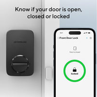 ULTRALOQ U-Bolt WiFi Smart Lock with Built-in WiFi, 7-in-1 Keyless Entry Door Lock with Door Sensor, Works with Alexa, Google Home, WiFi Deadbolt, Door Status Alert, Remote Control, Commercial Level