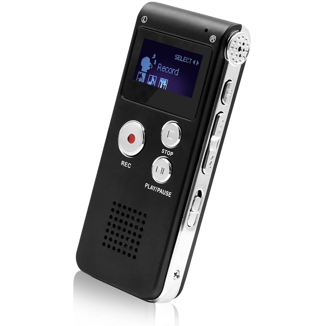Digital Voice Recorder 8GB 650HR Mini Voice Recorder with Playback EOVAS Voice Activated Digital Audio Recorder for Lectures,Meetings,Interviews Tape Dictaphone with Microphone,MP3,A-B Repeat,USB