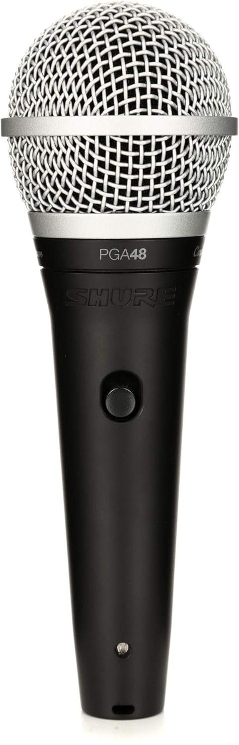 Shure PGA48-QTR Cardioid Dynamic Vocal Microphone with 15 XLR-QTR Cable