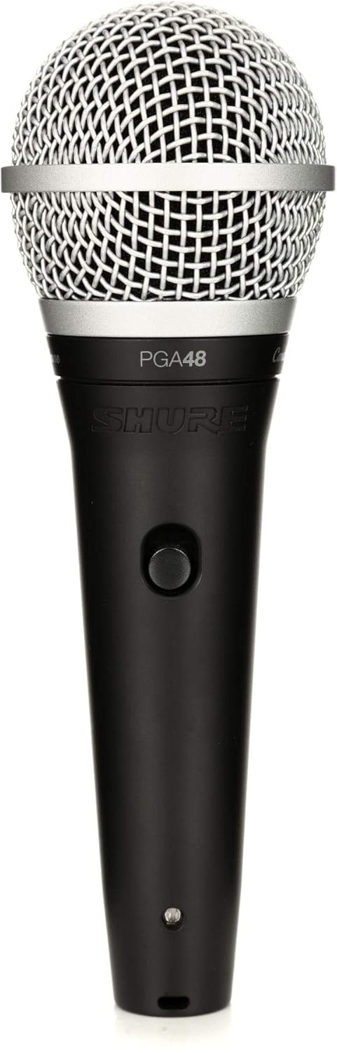 Shure PGA48-QTR Cardioid Dynamic Vocal Microphone with 15 XLR-QTR Cable