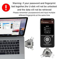 DINGBAI 512GB, Fingerprint Unlocked Flash Drive, Secure Password Protected USB Flash Drive, USB Memory Stick, USB Finger Disk with Type-c Interface for Android/iPhone/iPad/iPadmini/PC