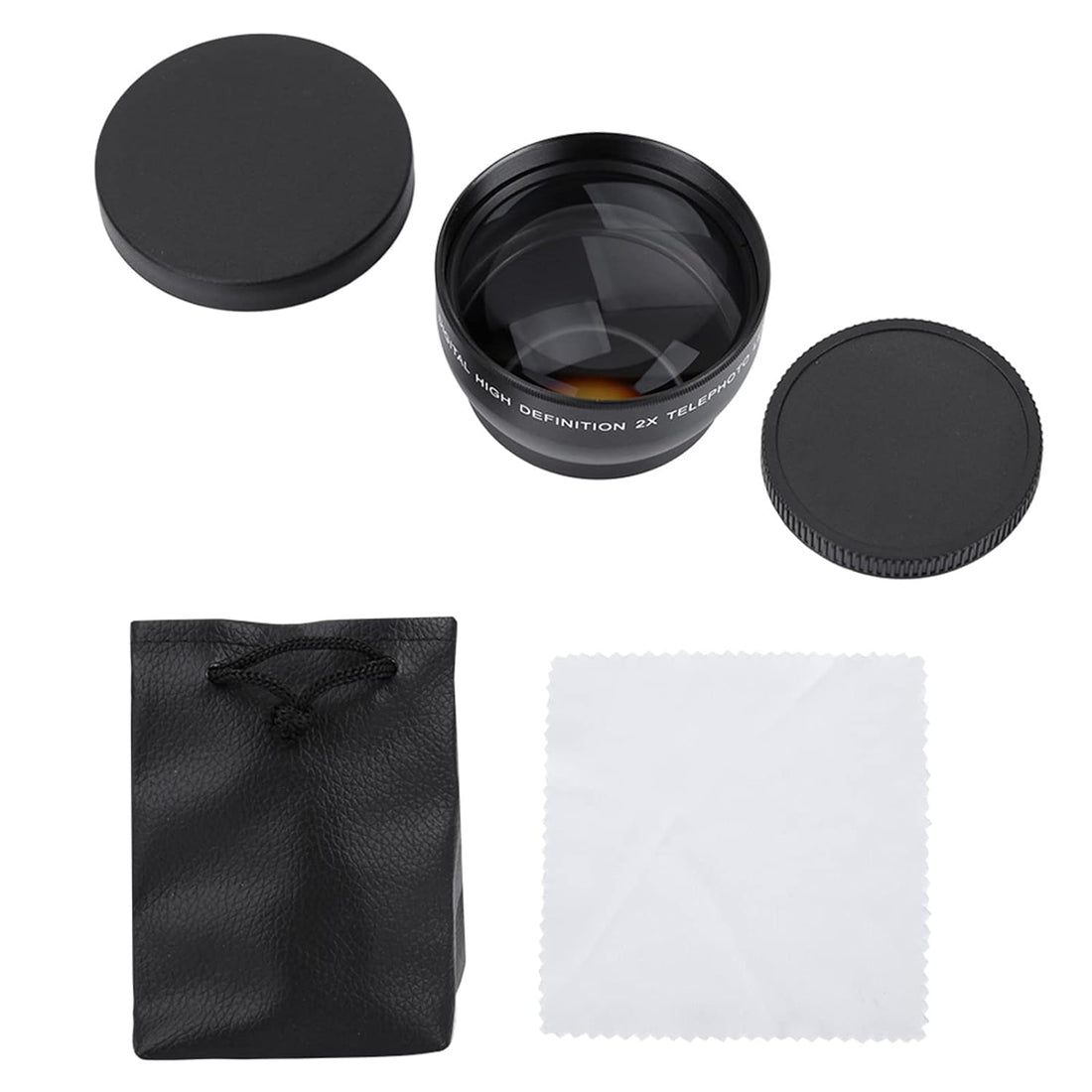 52mm telephoto lens52mm 2X mag,Lens,52mm 2X Magnification HD Tele Converter Telephoto Lens for 52mm Mount Camera