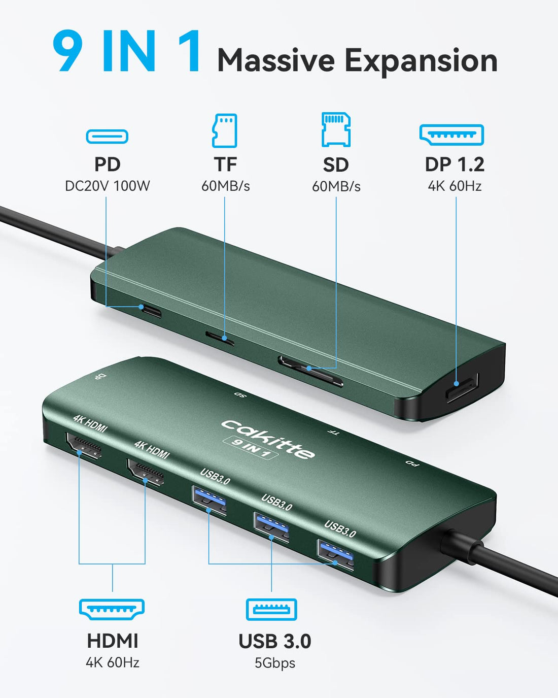 Docking Station Displayport Green