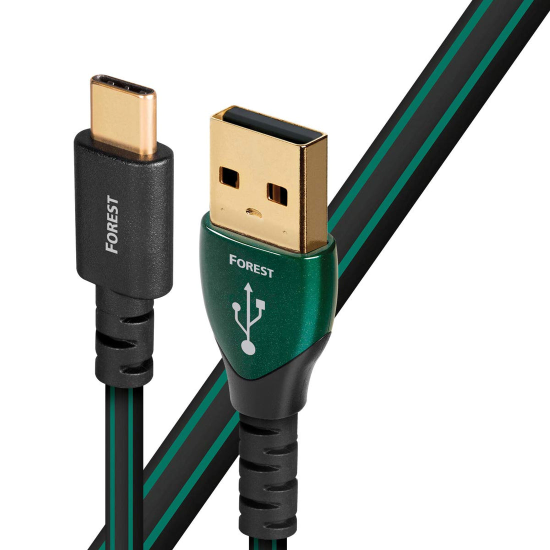 AudioQuest USB A to C Cable - (1.5m) Forest