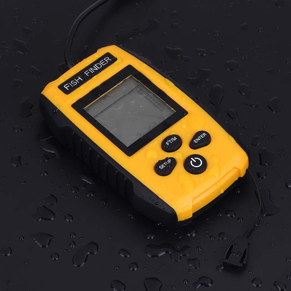 Fish Finder, Easy Hang Easy Use Find Out Depth Portable Fishfinder for Fishing Accessory