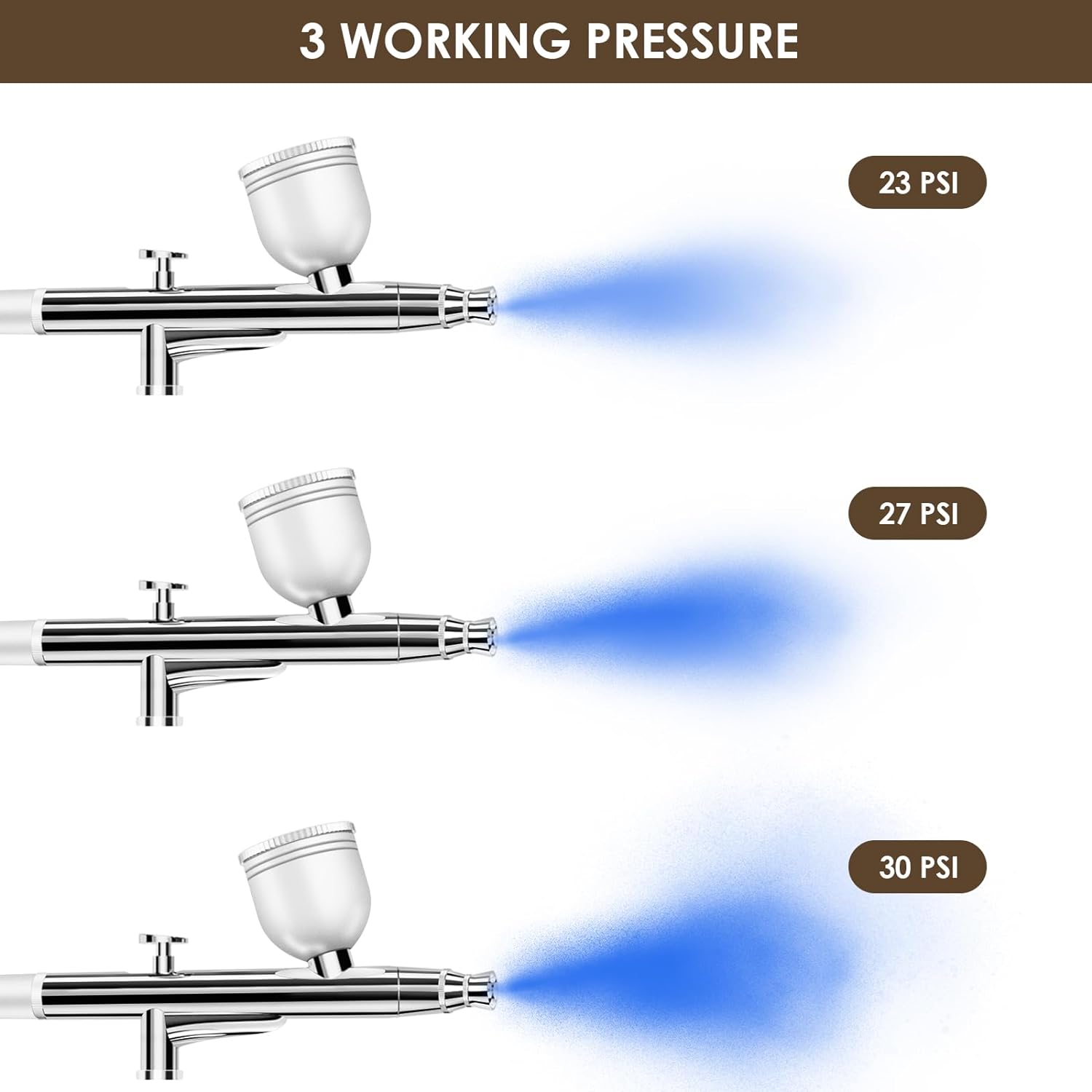 Rechargeable Cordless Airbrush kit with Compressor - Portable Handheld Auto Airbrush Gun Set for Makeup Painting Cake Decor Nail Art Barbers Model Coloring