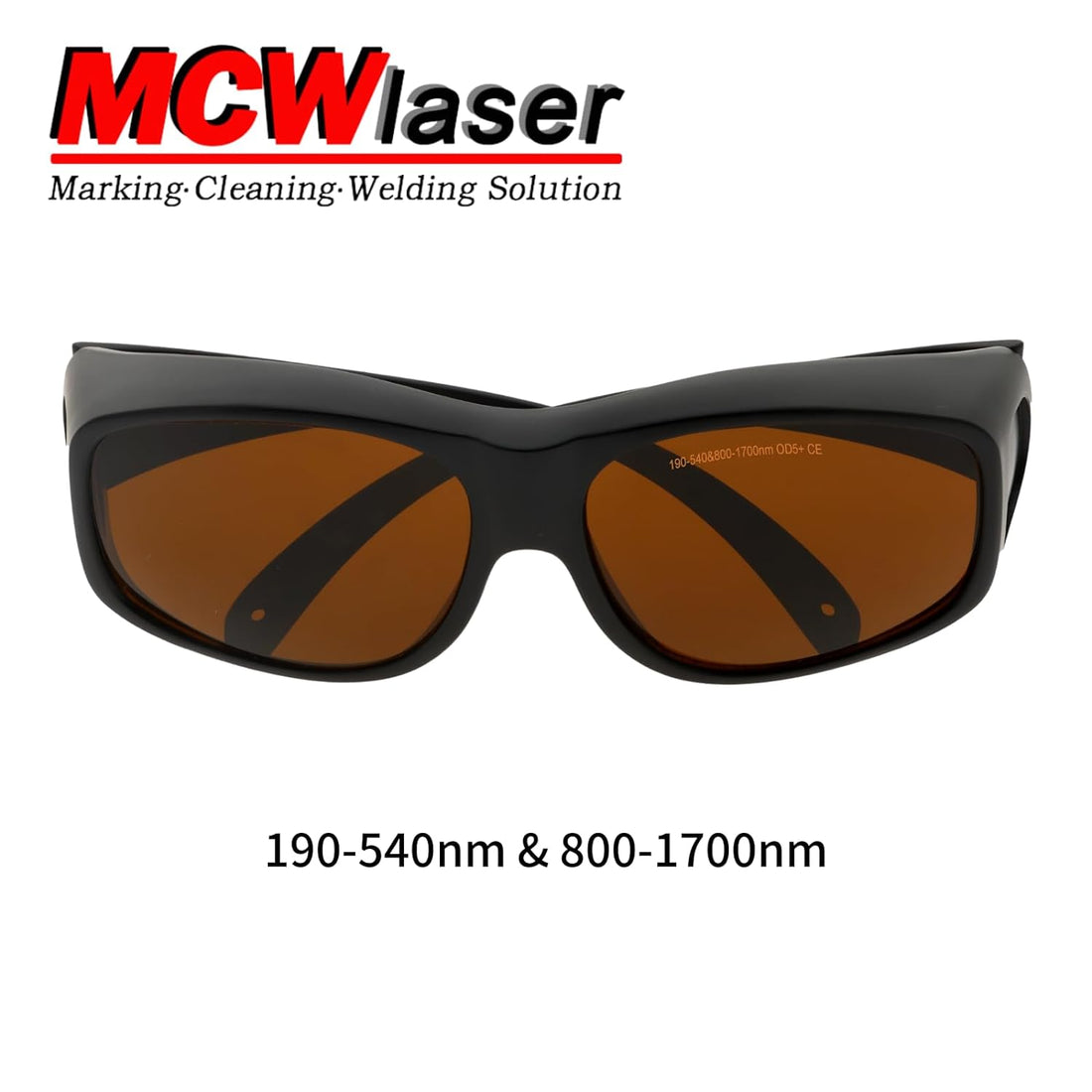 MCWlaser Laser Safty Protective Goggles Glasses For 355nm 532nm 808nm 980nm 1064nm (190-540 & 800-1700nm) Absorption Type EP-8 Eyewear For myopia EP-1