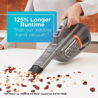 BLACK+DECKER Dusbuster Handheld Vacuum, Cordless, Gray (HHVK415B01)