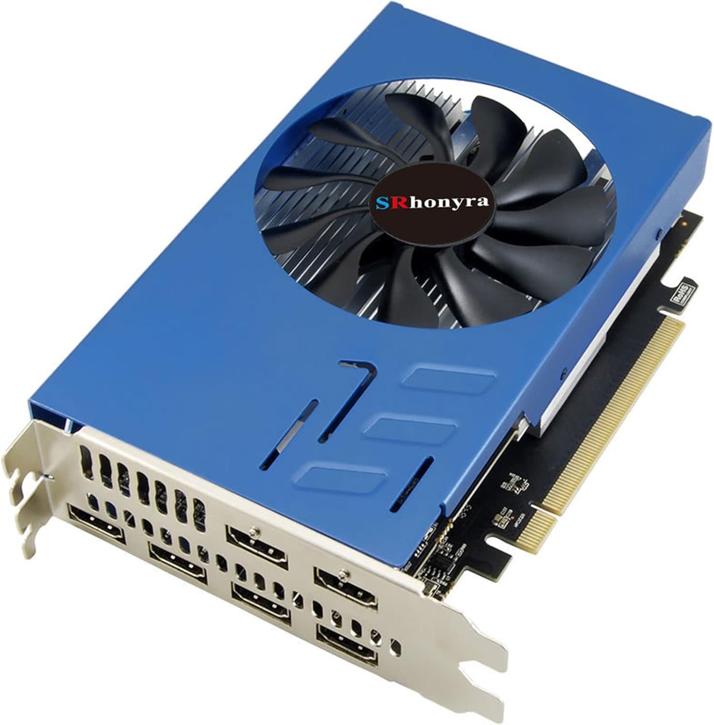 R7 350 4GB GDDR5 Graphics Card with 6 HDMI Outputs – Front View