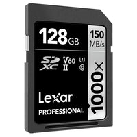 Lexar Professional 1000x 128GB SDXC UHS-II Card LSD128CRBNA10002 - 2 Pack