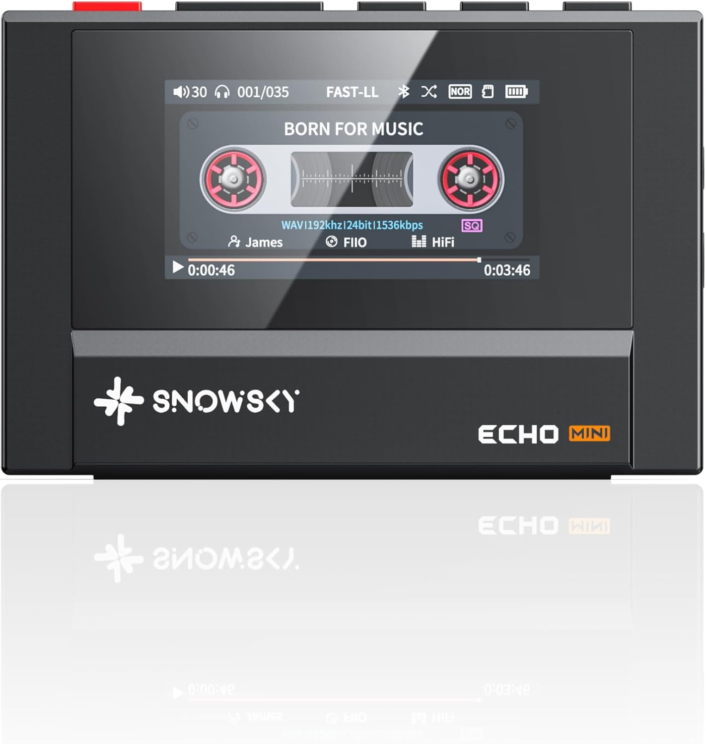 SnowSky/FiiO Echo MINI HiFi Bluetooth MP3 Player – Side View