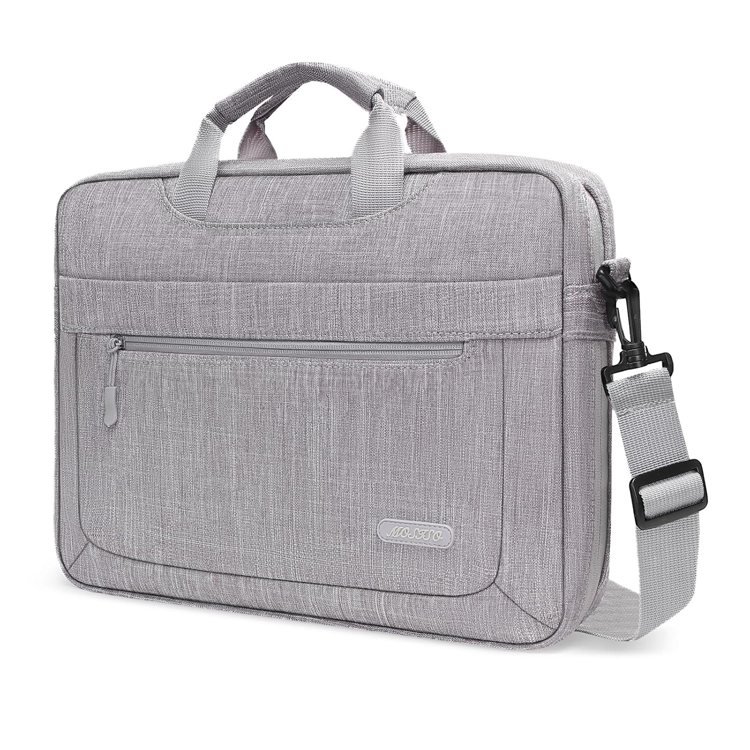 MOSISO Laptop Shoulder Messenger Bag with Adjustable Depth at Bottom