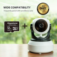 [Gigastone] 32GB Micro SD Card, Full HD Video, Surveillance Security Cam Action Camera Drone, 90MB/s Micro SDHC Class 10, with Adapter