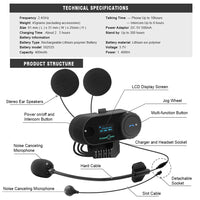 Motorcycle Helmet Bluetooth Intercom, FreedConn T-COMVB Motorcycle Bluetooth Communication Systems Helmet Intercom,for 2 or 3 riders /MP3 player/GPS/FM radio/Hands Free (1Pack)