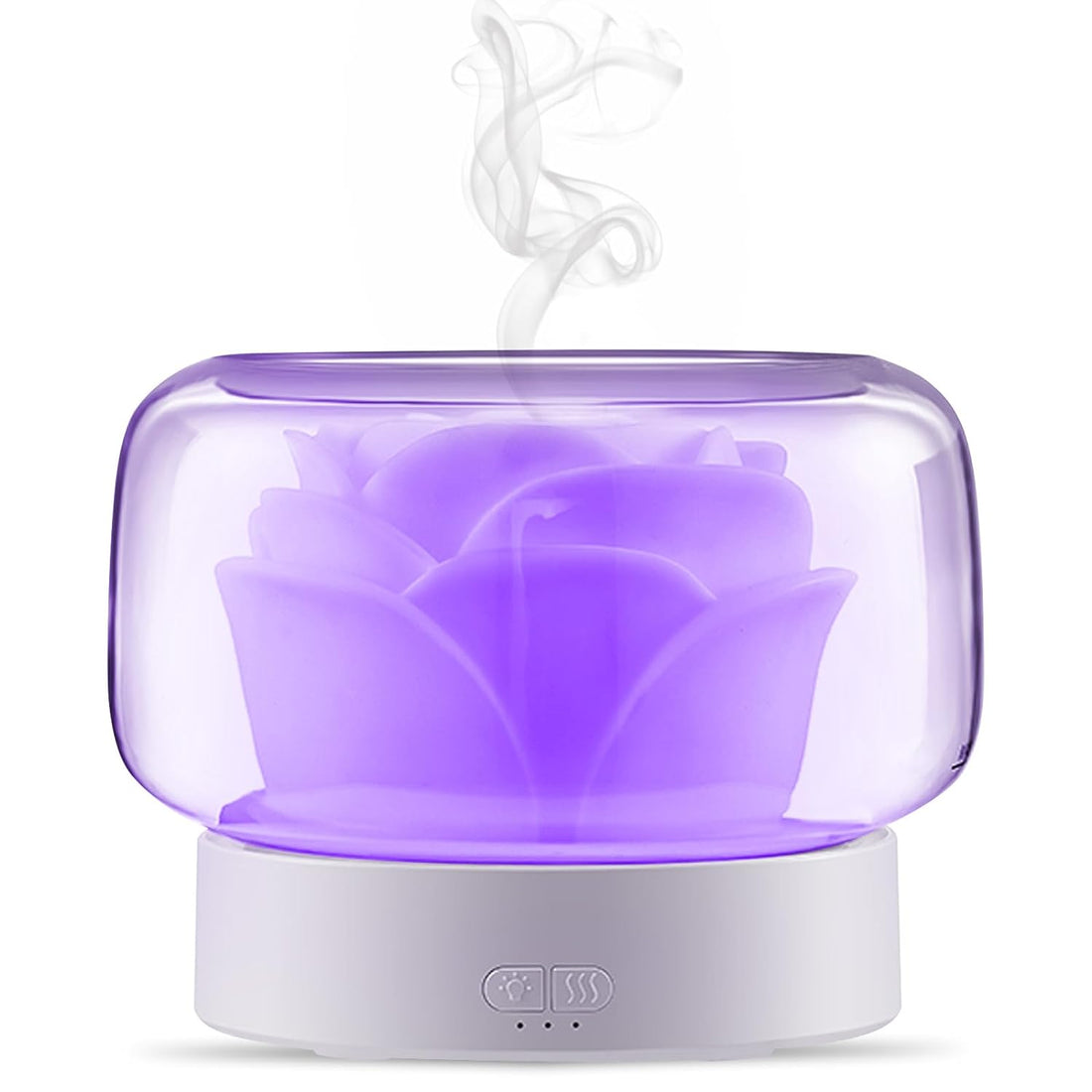 Essential Oil Diffusers 400ml Aromatherapy Diffuser Humidifier with 7 Colors Lights Auto-Off Humidifier Large Room Gift for Bedroom Office Yoga (White)