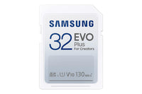 SAMSUNG EVO Plus Full Size 32 GB SDHC Card 130MB/s Full HD & 4K UHD, UHS-I, U1