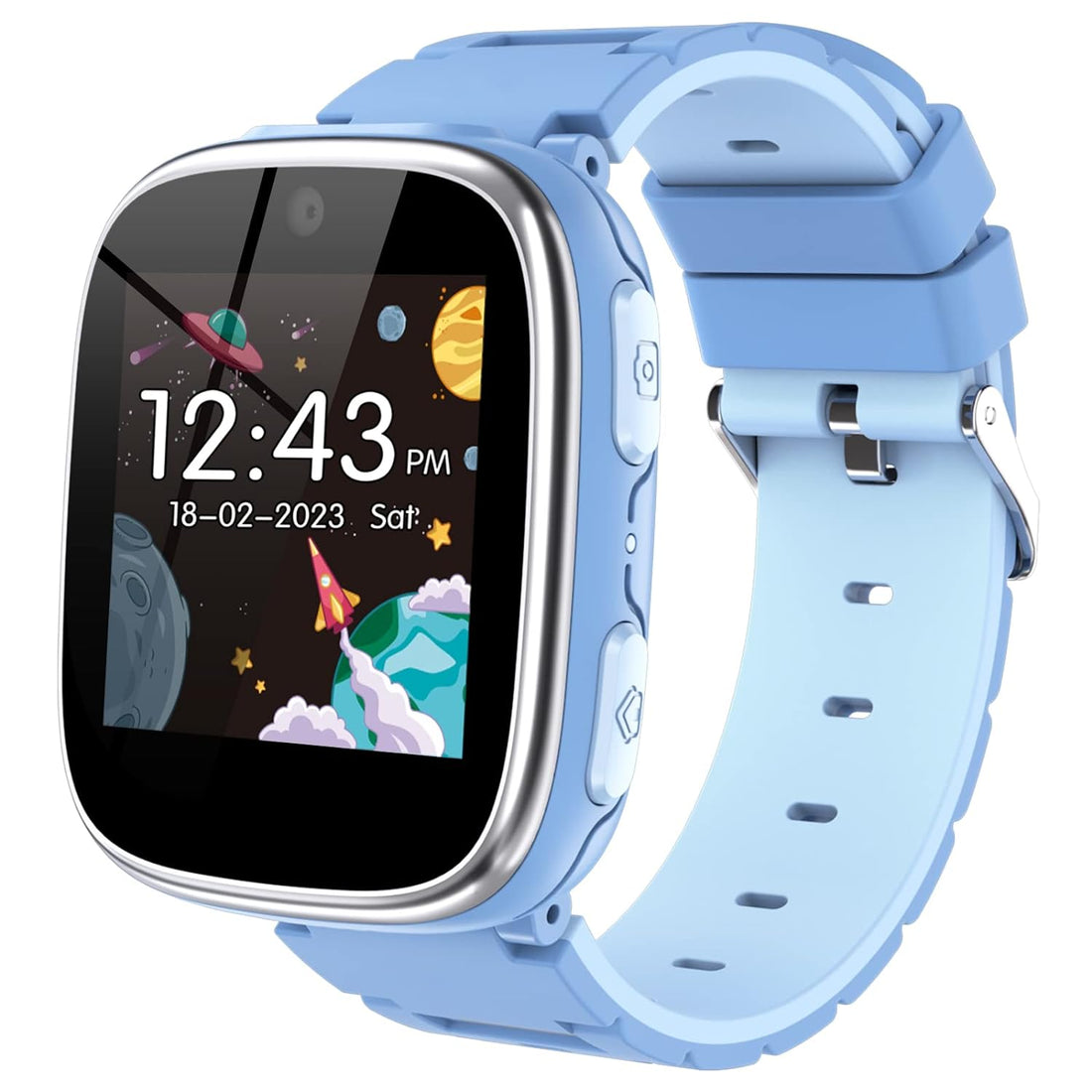 Kids Smart Watch Girls Boys - Smart Watch for Kids Game Smart Watch Gifts for 4-12 Years Old with 26 Games Camera Alarm Video Music Player Pedometer Flashlight Birthday Gift for Boys Girls (Blue)