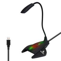 NexiGo USB Computer Microphone, Desktop Microphone with Adjustable Gooseneck and LED Indicator, Compatible with Windows/Mac/Laptop/Desktop, Ideal for YouTube, Skype, Zoom, Gaming Streaming