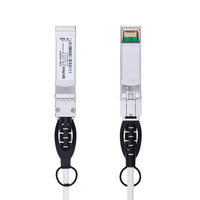 Colored 10G SFP+ Twinax Cable, Direct Attach Copper(DAC) Passive Cable, 0.25m (0.82ft) in White, for Cisco SFP-H10GB-CU0.25M, Meraki, Ubiquit, Mikrotik, Intel, Fortinet, Netgear, D-Link and More