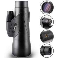 Gosky 12x50 ED Glass Monocular- Ultra HD Multi-Coated Waterproof Monocular Telescope-BAK4 Prism for Wildlife Bird Watching Hunting Camping Travelling Wildlife Secenery