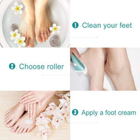 Foot Scrubber Electric Callus Remover, 18-in-1 Rechargeable Electric Foot File Hard Skin Remover IPX7 Waterproof Pedicure Tool with 3 Roller Heads and 2 Speeds for Dead Skin Remover Cracked Heels