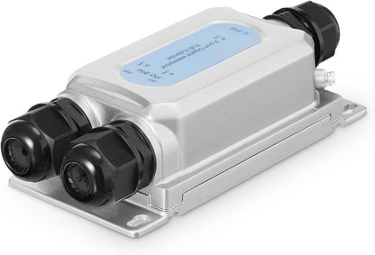 Outdoor IP67 Waterproof Gigabit PoE Passthrough Switch – Front View