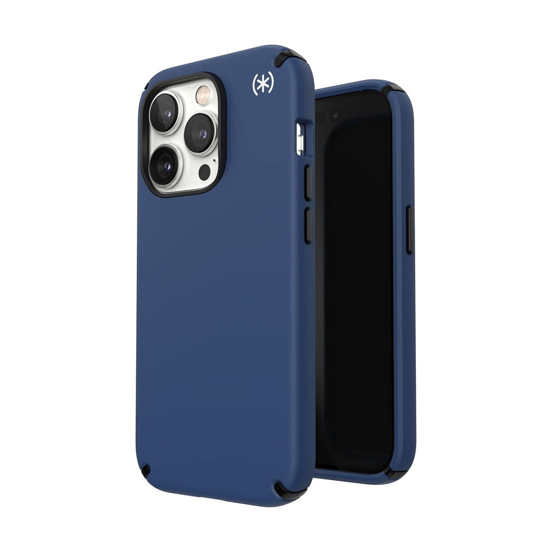 Speck iPhone 14 Pro Case - Drop Protection, Scratch Resistant, Built for MagSafe Slim Phone Case for 6.1 Inch iPhones 14 Pro - Anti-Fade Case - Presidio2 - Coastal Blue/Black/White