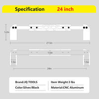 JQSKUNP Full CNC Aluminum 16-24 INCH On-Center Stud Layout Tool - Precision Wall Stud Framing Tool(Color Silver)