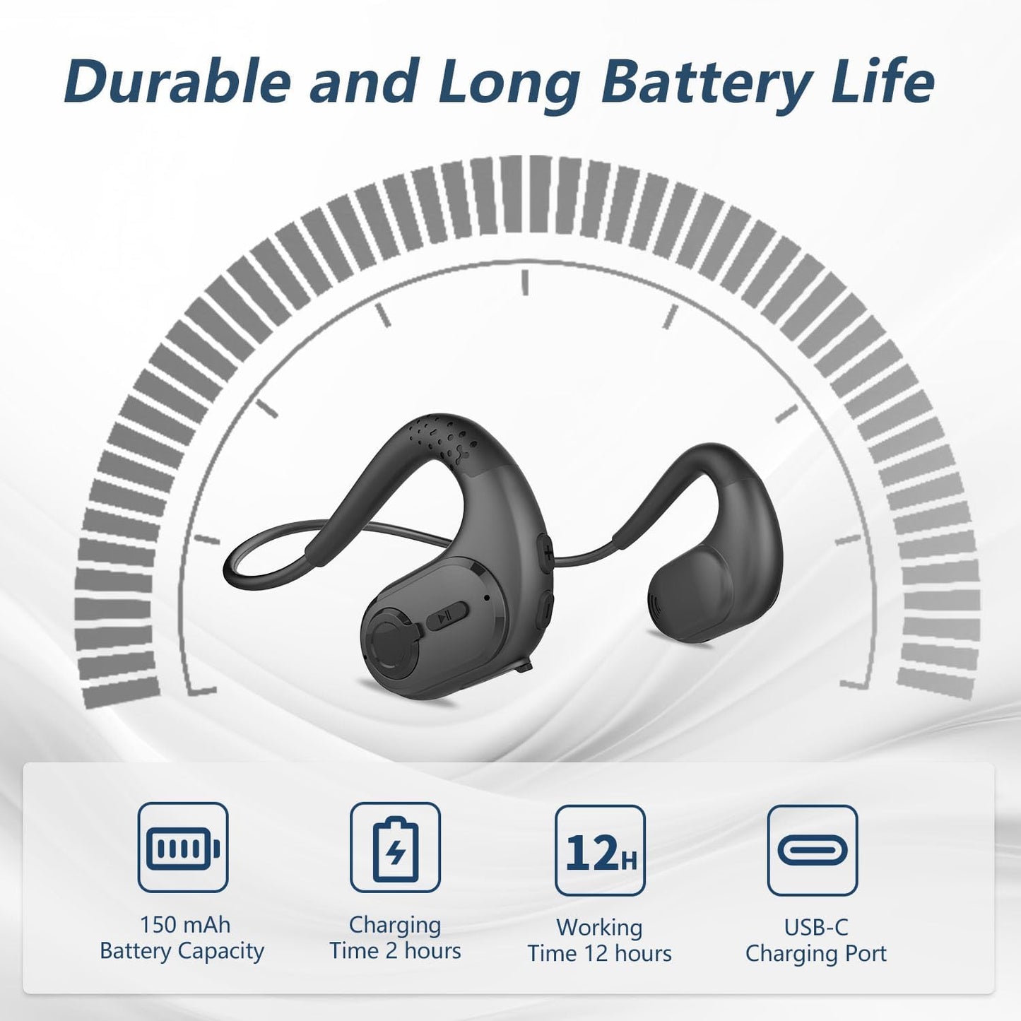 BANIGIPA Bluetooth Headset with Removable Microphone – In Use