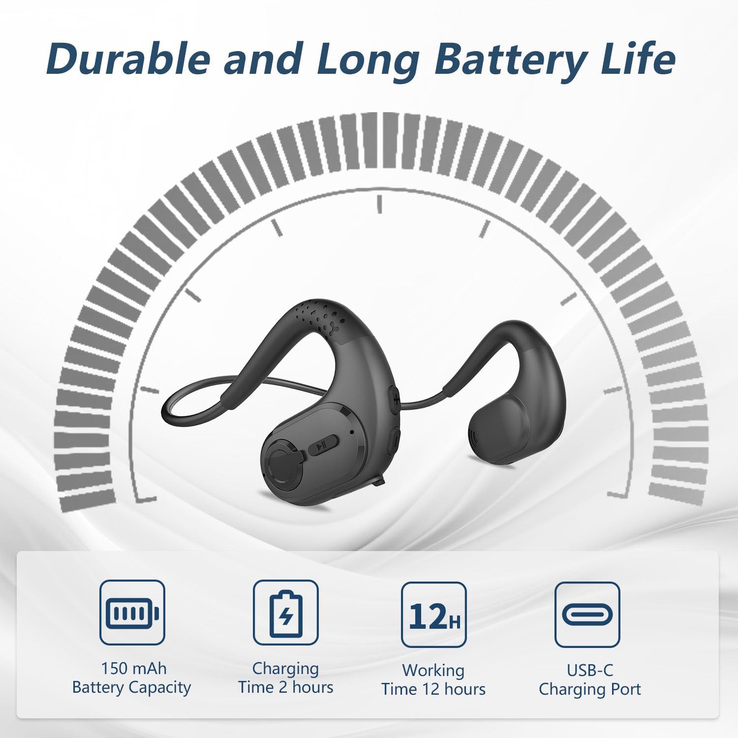 BANIGIPA Bluetooth Headset with Removable Microphone – In Use