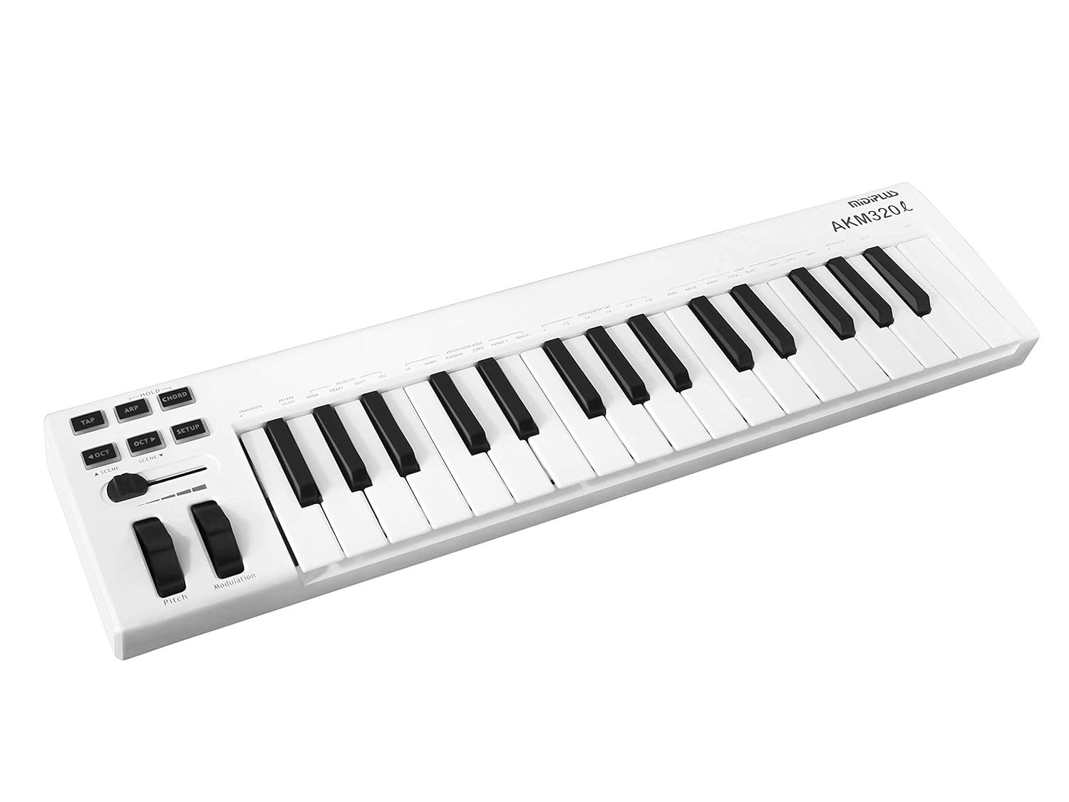 MIDIPLUS AKM320L MIDI Keyboard Controller, white, 32-key