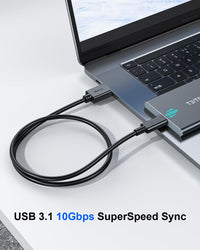 USB A to USB C Cable 3.3FT, USB to USB C Data Cable Gen2 10Gbps,USB 3.0 to USB C Cable Android Auto Cable 3A Compatible with USB C External SSD,Samsung Galaxy S21 S20 S10 S9 S8 Note