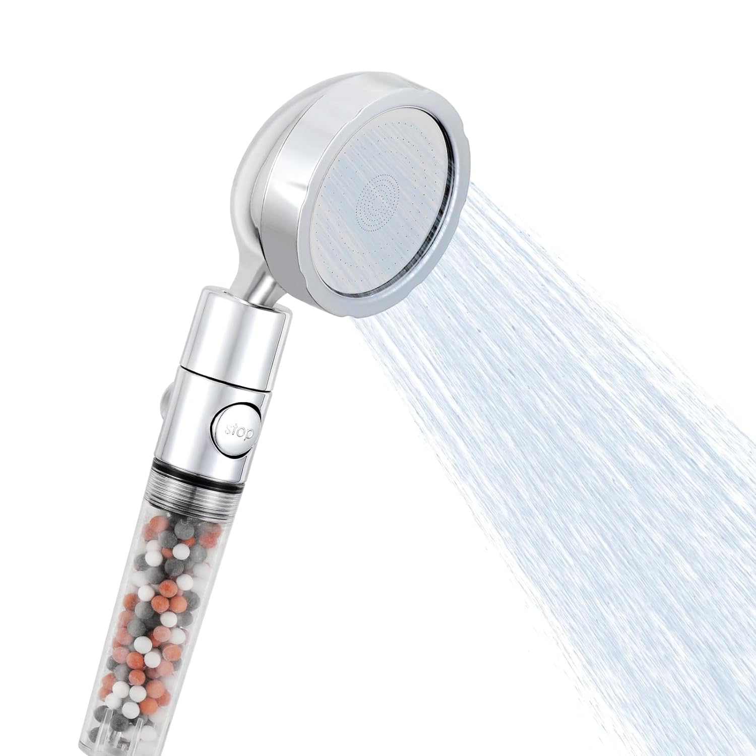 High Pressure Shower Heads, Rainfall Show Head with Handheld, 3 Function (Chrome plate)