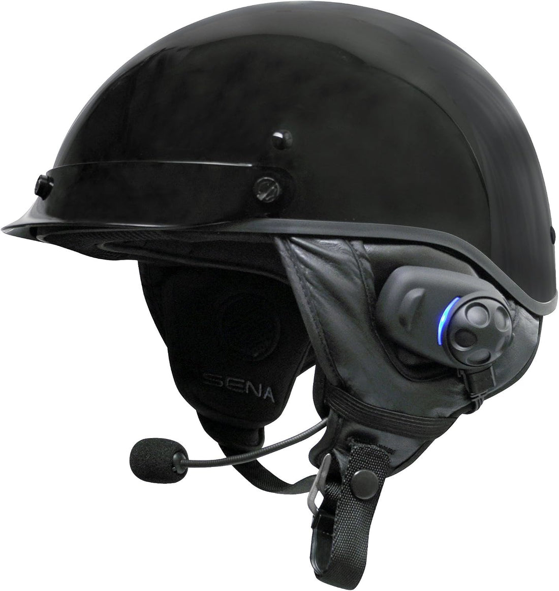 Sena Bluetooth Stereo Headset For Half Helmets - Black