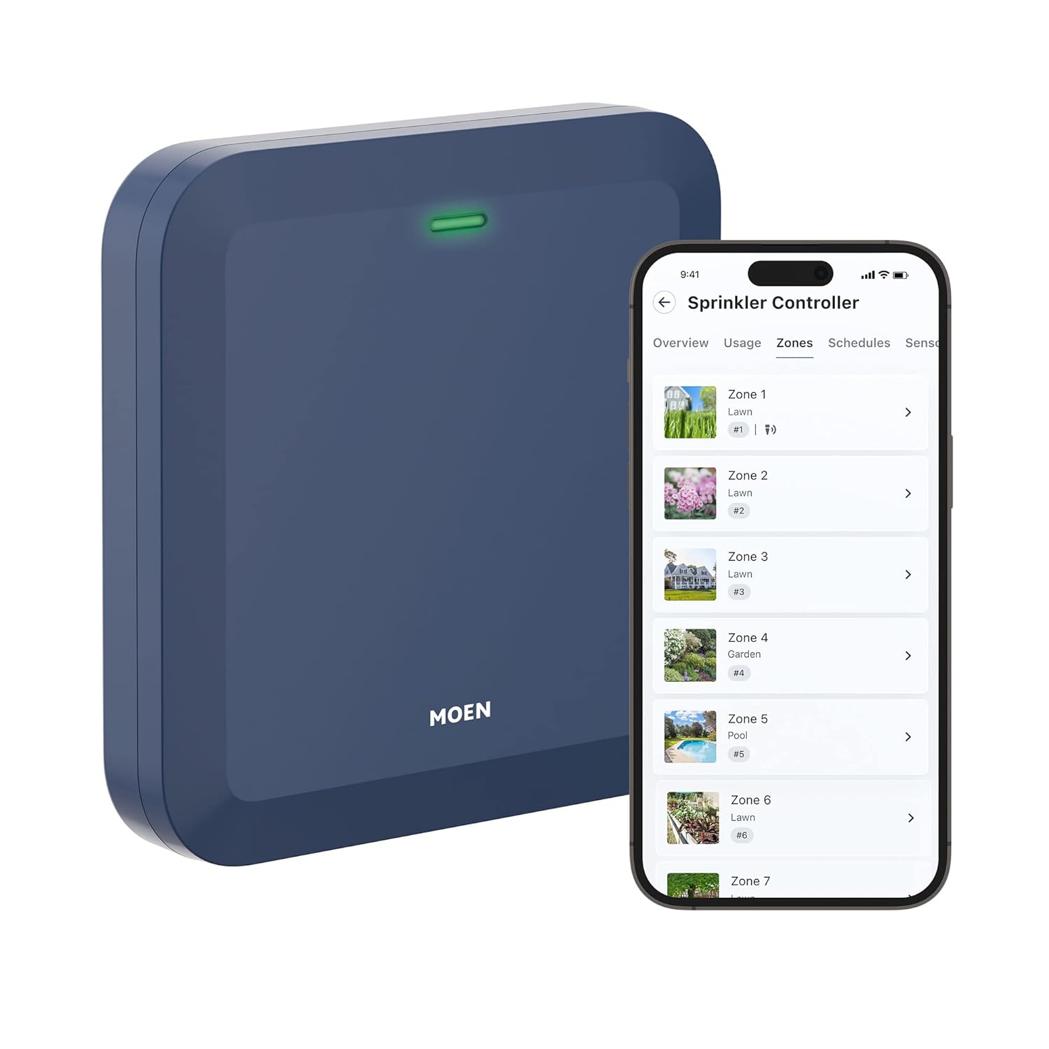 Moen 8-Zone Smart Sprinkler Controller, WICNT008G1USA