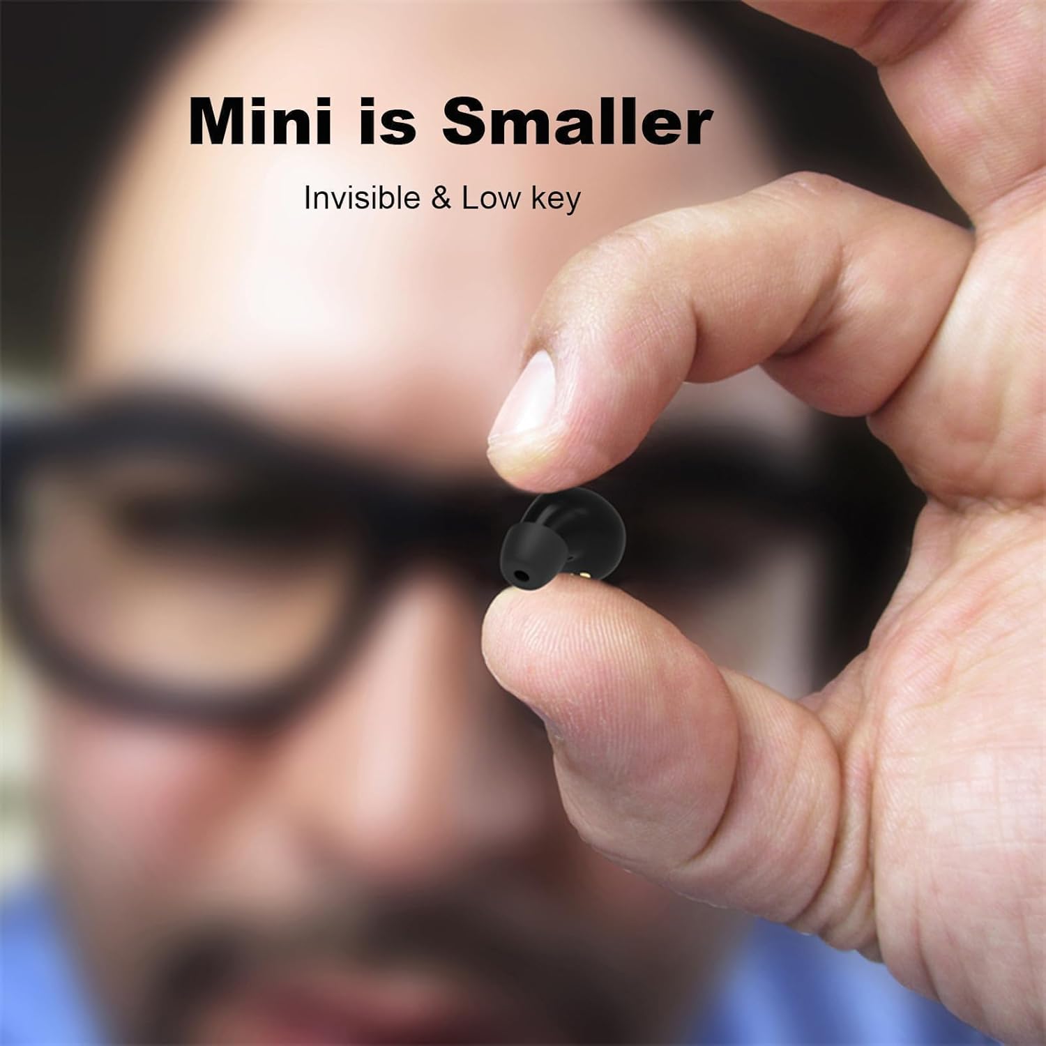 Small Mini Invisible Earbuds for Work Wireless Bluetooth – In Use