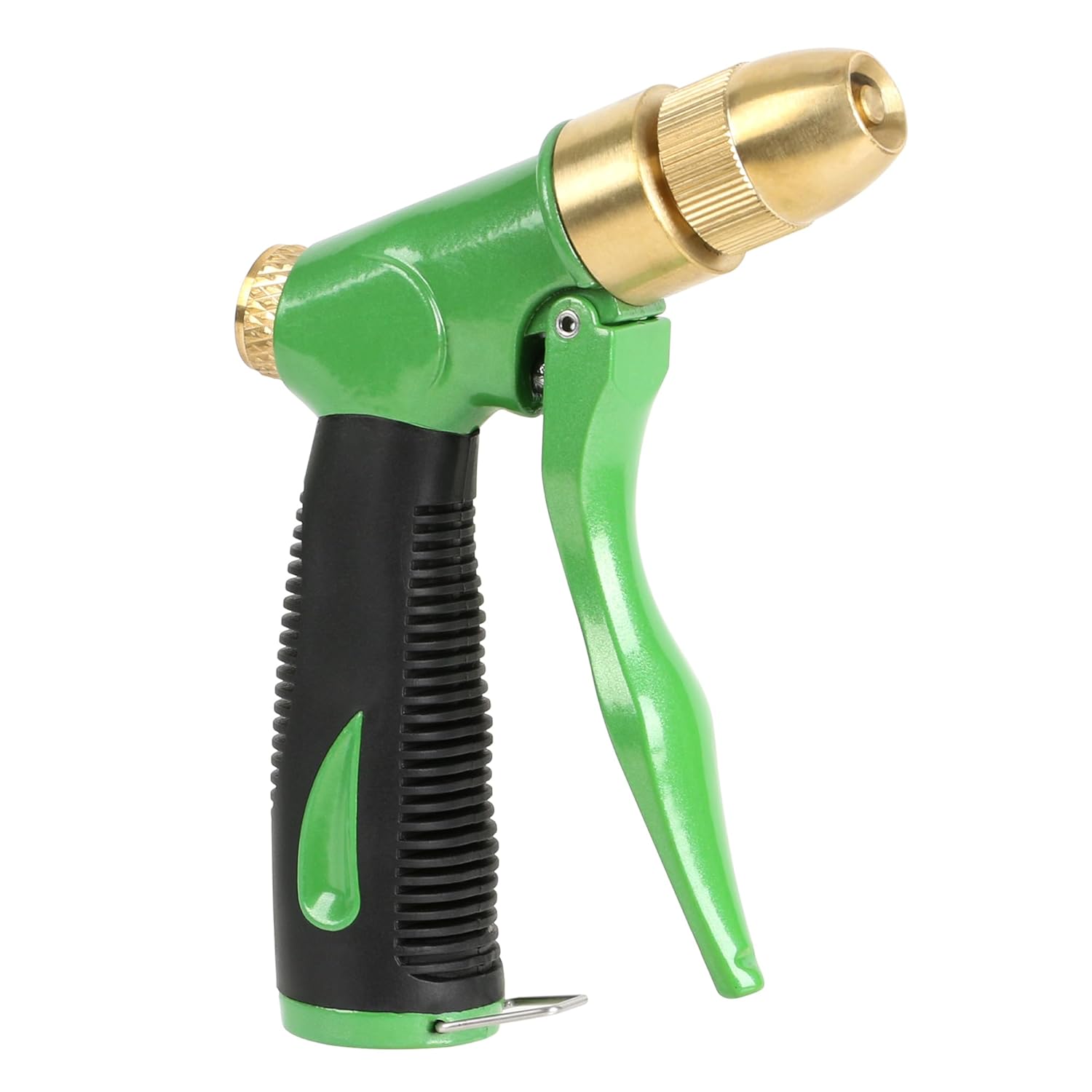 STYDDI Heavy Duty All Metal Adjustable Garden Hose Nozzle, Heavyweight Front-Trigger Adjustable Watering Nozzle, High Pressure Multifunction Hose Nozzle for Plants and Lawn, Car Washing, Patio and Pet