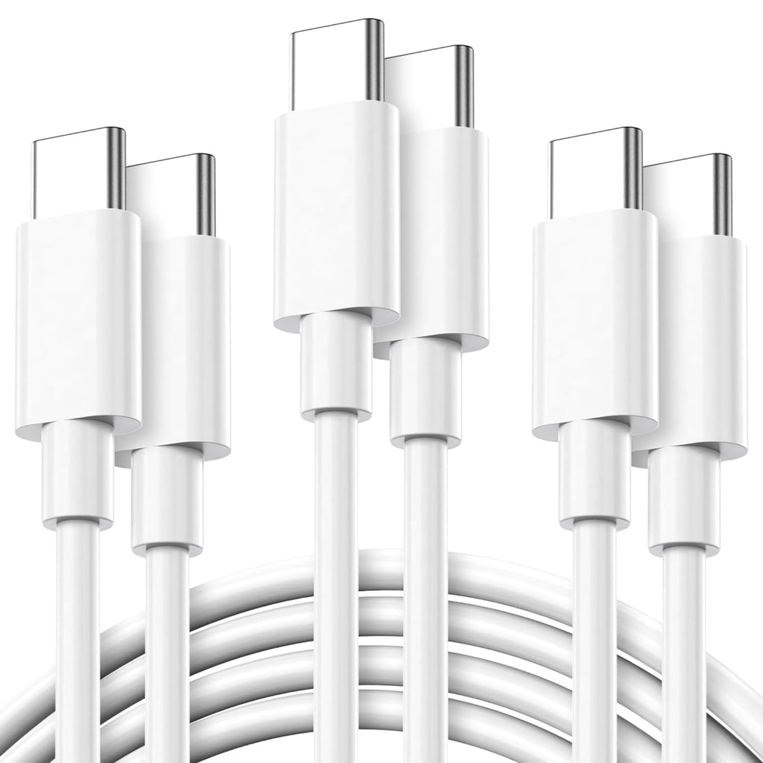 (1m+2m+3m, 3pack) USB C Charging Cable, USB C to USB C Charging Cable, 60W (3.1A) C Charging Cable Fast Charging Compatible with 15/Pro/Plus/Pro Max/iPad Pro/Air/MacBook/Samsung S23/ S23/Note 20