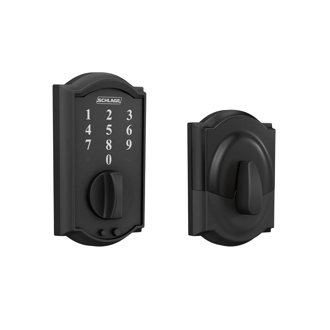 Schlage Touch Camelot Deadbolt (Matte Black) BE375 CAM 622