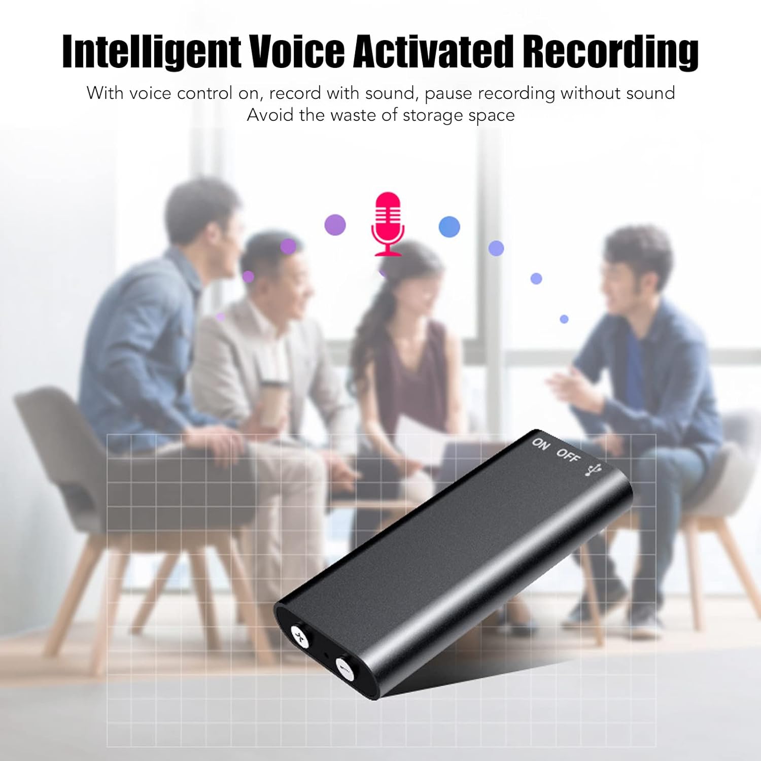 Yoidesu Portable Mini Digital Voice Recorder (for Readings and Conferences) 8 Hours Continuous Voice Activated Recording Device with 192 Kbit Adpcm Recording (English Language Not Guaranteed)