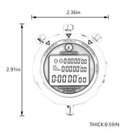 Rolilink Stopwatch, Metal Stop Watch 10 Lap Memory Stopwatch Timer, Countdown Timer Stopwatch for Sports, Competitions, Games