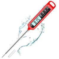 DOQAUS Meat Thermometer, 3s Respond Digital Cooking Thermometer, IPX6 Waterproof Instant Read Food Thermometer Temperature Probe with Backlit & Calibration, Kitchen Thermometer Probe for Turkey/Candy
